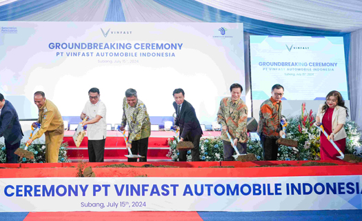 VinFast chính thức động thổ Nhà máy Lắp ráp Xe điện tại Indonesia